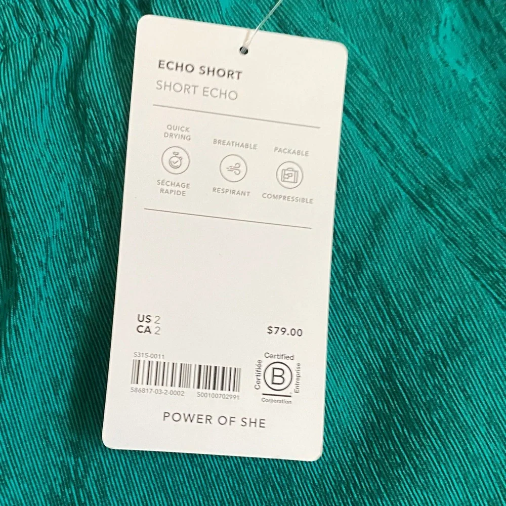 Athleta Women's Teal Athletic Shorts - Picture 4 of 8